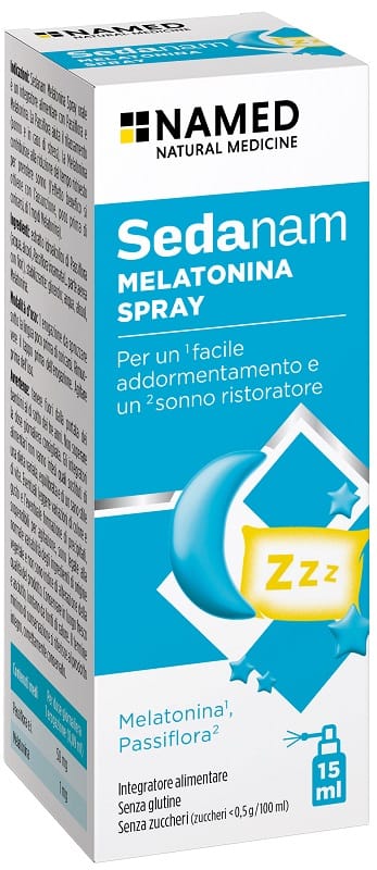 SEDANAM MELATONINA SPRAY 15 ML SENZA ZUCCHERI SENZA GLUTINE