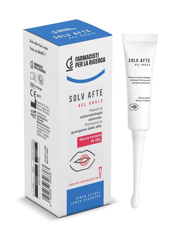 FPR SOLV AFTE GEL ORALE 8 ML CON CANNULA SENZA ALCOL E SENZA ZUCCHERO