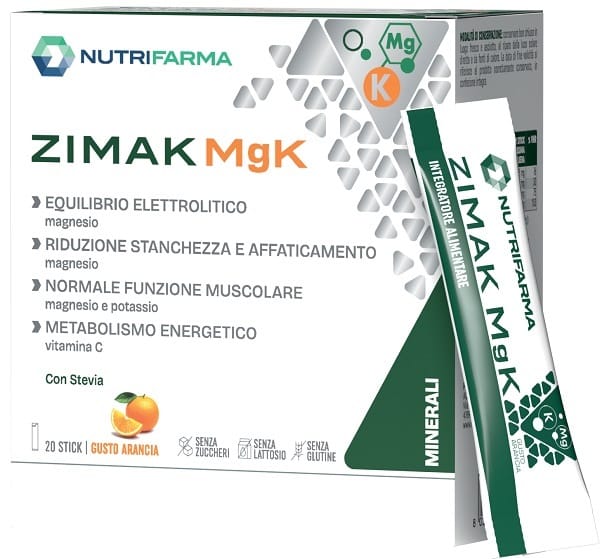 ZIMAK MGK 20 STICK ARANCIA SENZA GLUTINE E LATTOSIO
