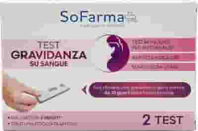 TEST GRAVIDANZA SU SANGUE SOFARMAPIU' AUTODIAGNOSTICO 2 PEZZI