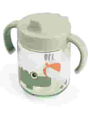 PLAYGROUND TAZZA DA APPRENDIMENTO DA 260ML CON MANICI ANTI SLIP VERDE