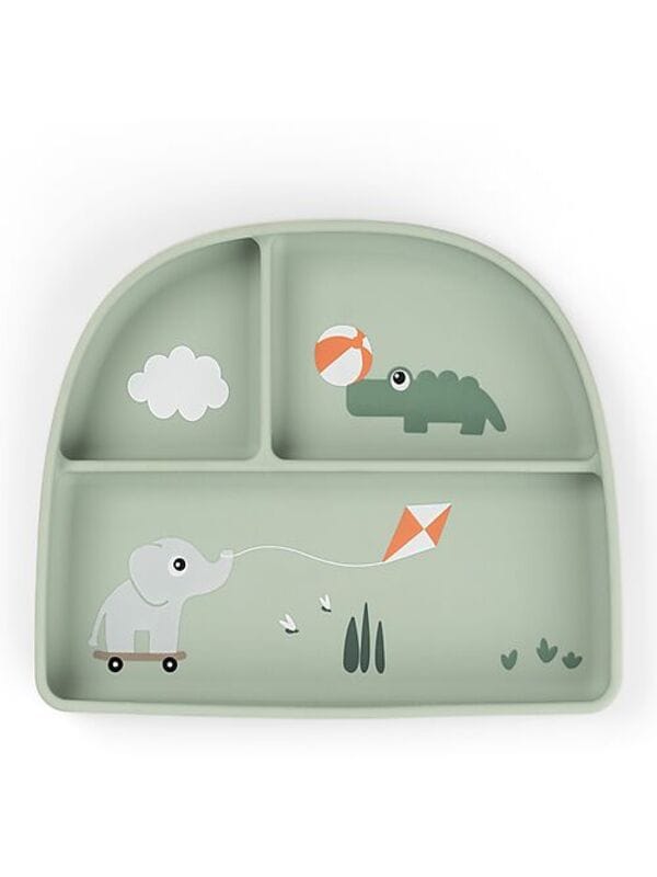 STICK&STAY PIATTO CON SCOMPARTI PLAYGROUND VERDE 10