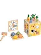TOOKY TOY CUBO MULTIATTIVITA' IN LEGNO 27 PEZZI 18 MESI+