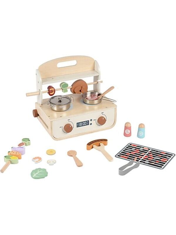 TOOKY TOY SET CUCINA IN LEGNO 30 PEZZI 3 ANNI+