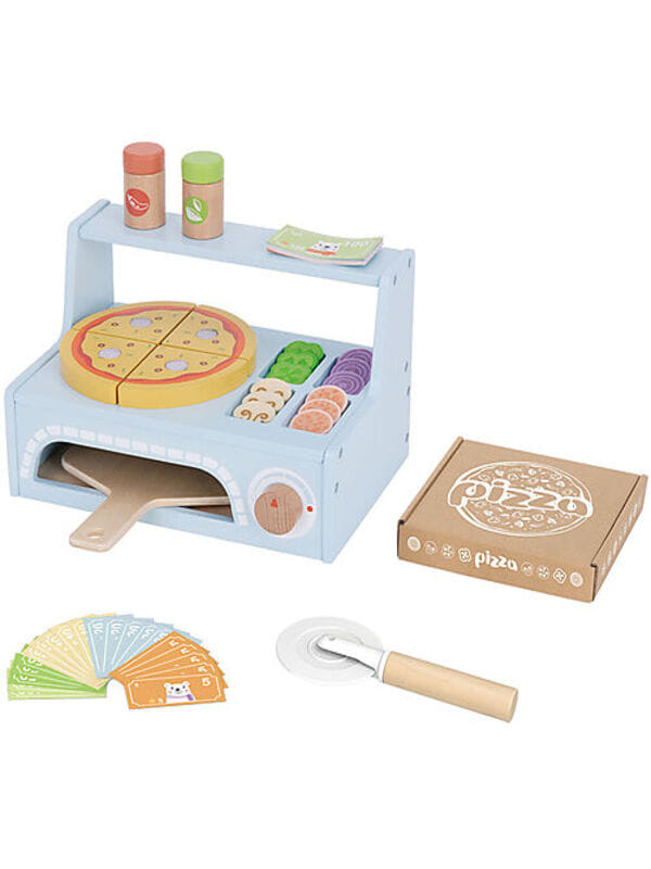 TOOKY TOY FORNO PER PIZZA IN LEGNO 42 PEZZI 3 ANNI+