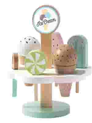 TOOKY TOY SET GELATO IN LEGNO 9 PEZZI 3 ANNI+