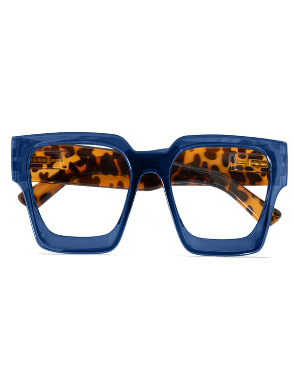 OCCHIALE DA LETTURA PREMONTATO TWINS PLATINUM VELVET BLU/DEMI +2,50