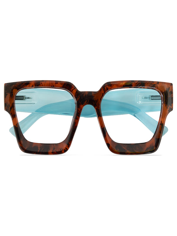 OCCHIALE DA LETTURA PREMONTATO TWINS PLATINUM VELVET MARRONE/AZZURRO +2,00