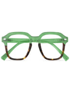 OCCHIALE DA LETTURA PREMONTATO TWINS SILVER PANCAKE VERDE/DEMI +2,50