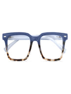 OCCHIALE DA LETTURA PREMONTATO TWINS GOLD PRETZEL BLU/DEMI +1,50