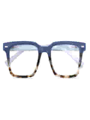 OCCHIALE DA LETTURA PREMONTATO TWINS GOLD PRETZEL BLU/DEMI +2,00
