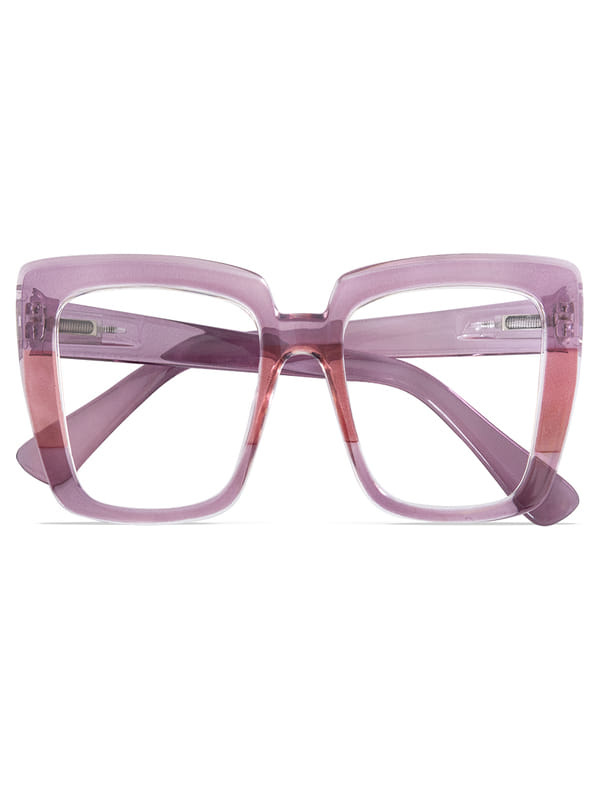 OCCHIALE DA LETTURA PREMONTATO TWINS GOLD MOUSSE VIOLA/ROSA +1,50