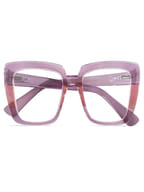 OCCHIALE DA LETTURA PREMONTATO TWINS GOLD MOUSSE VIOLA/ROSA +1,50