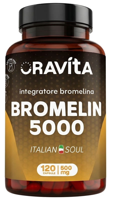 ORAVITA BROMELIN 5000 120 CAPSULE 500 MG SENZA GLUTINE SENZA LATTOSIO