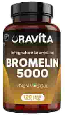 ORAVITA BROMELIN 5000 120 CAPSULE 500 MG SENZA GLUTINE SENZA LATTOSIO