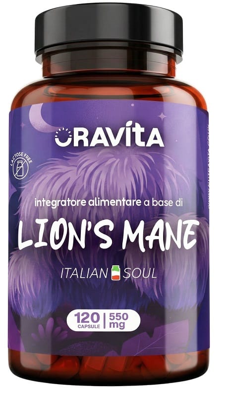 ORAVITA LION'S MANE 120 CAPSULE 550 MG SENZA GLUTINE SENZA LATTOSIO