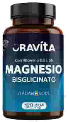 ORAVITA MAGNESIO BISGLICINATO 120 CAPSULE 541,5 MG SENZA GLUTINE SENZA LATTOSIO