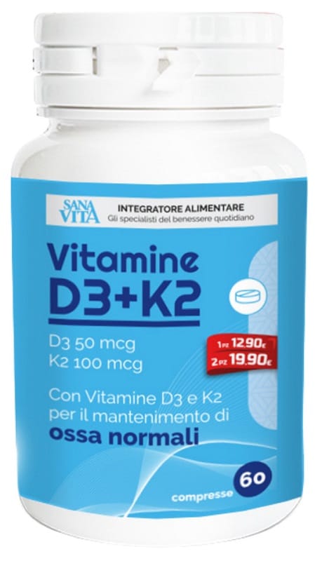 SANAVITA VITAMINA D3+K2 60 COMPRESSE