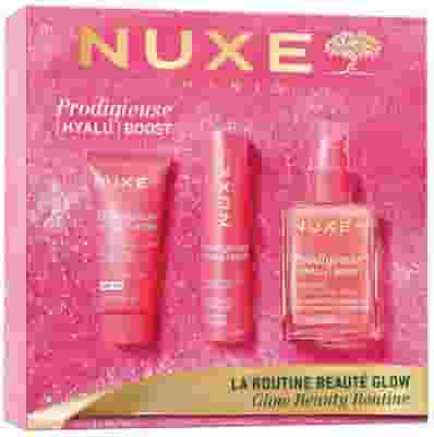NUXE PRODIGIEUSE HYALU BOOST COFFRET 2026 ILLUMINATING CONCENTRATE 30 ML + SMOOTHING GLOW GEL-CREAM 15 ML + EYE STICK 10 G