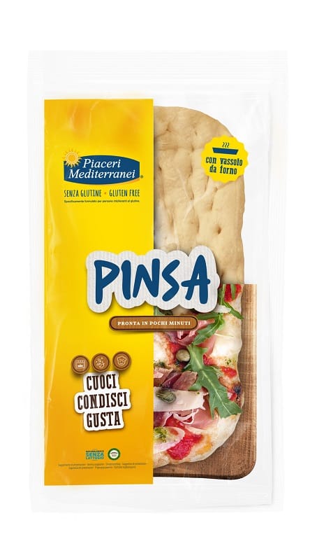 PIACERI MEDITERRANEI PINSA 250 G NATURALMENTE SENZA LATTOSIO