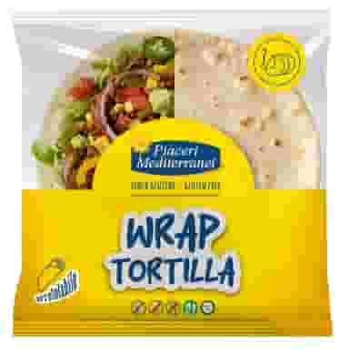 PIACERI MEDITERRANEI WRAP TORTILLA 3 PEZZI DA 60 G NATURALMENTE SENZA LATTOSIO